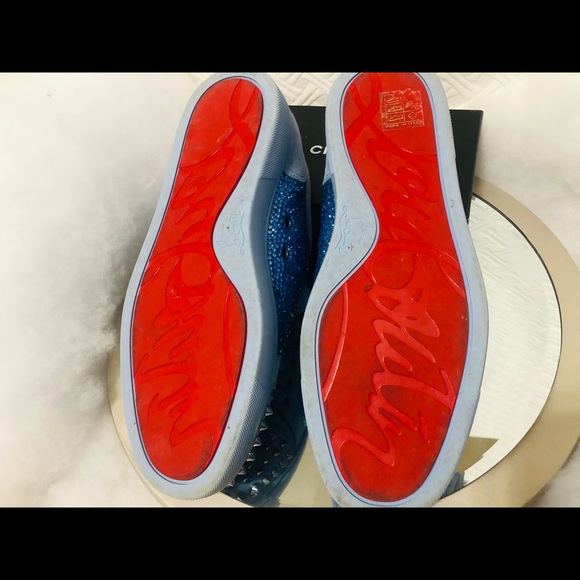 ⚡️SALE Louboutin Louis Junior Spike Flat Suede - Picture 10 of 10